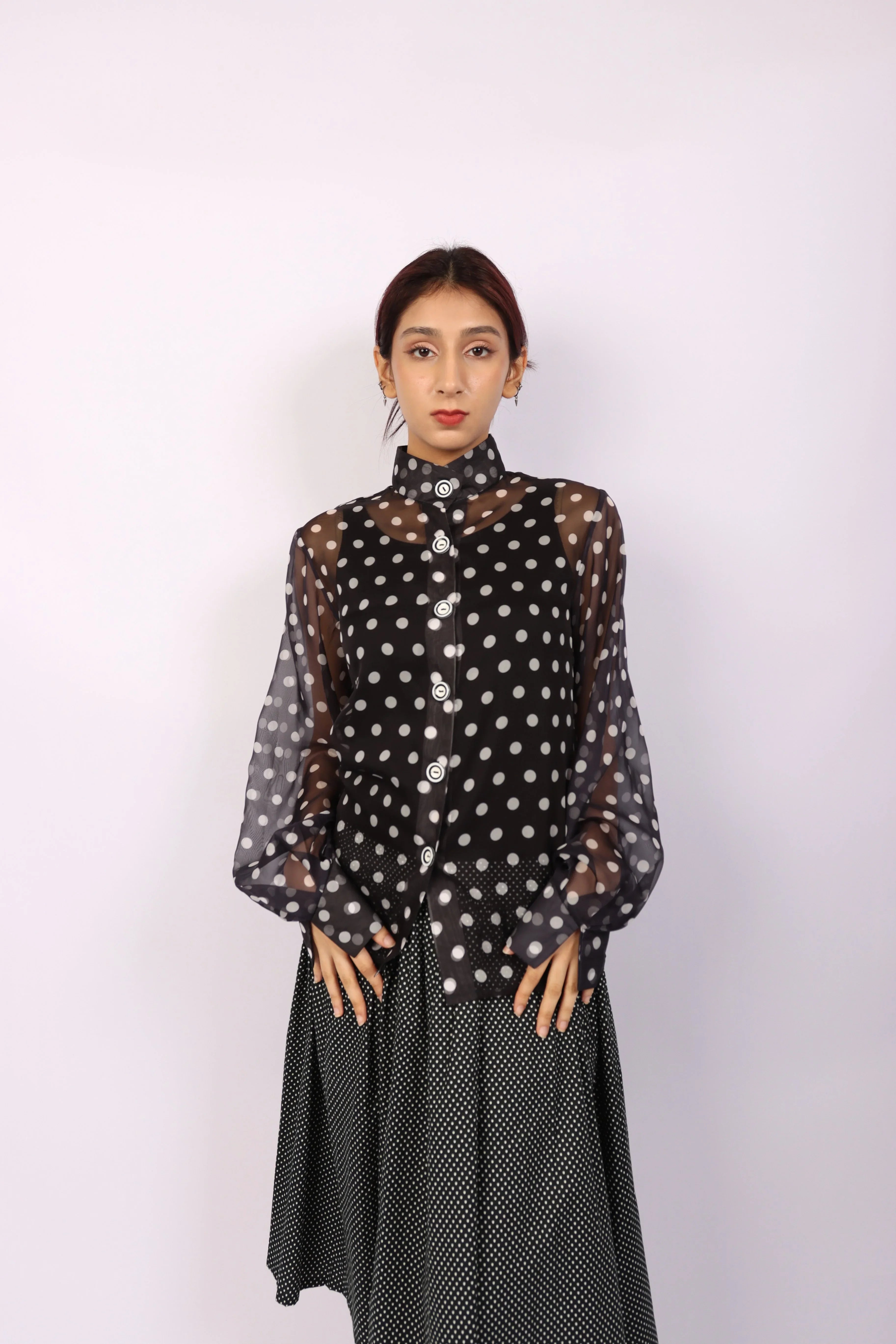 RAFFLES PRIVATO | STEPHANIE GABRIELLE | Polka Dot Blouse