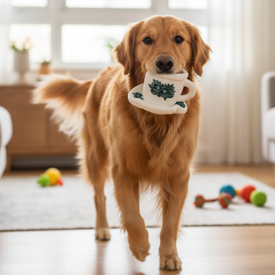 NOM | Waggle Kopi Cup Squeakie Chew Toy