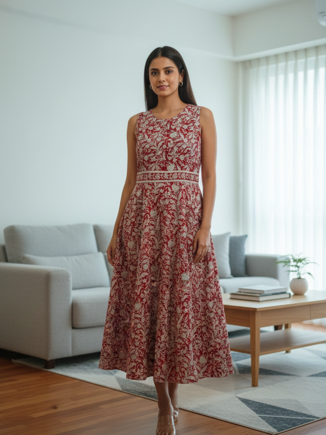 NIMBU | Elena Women's Flowy Dress With Belt