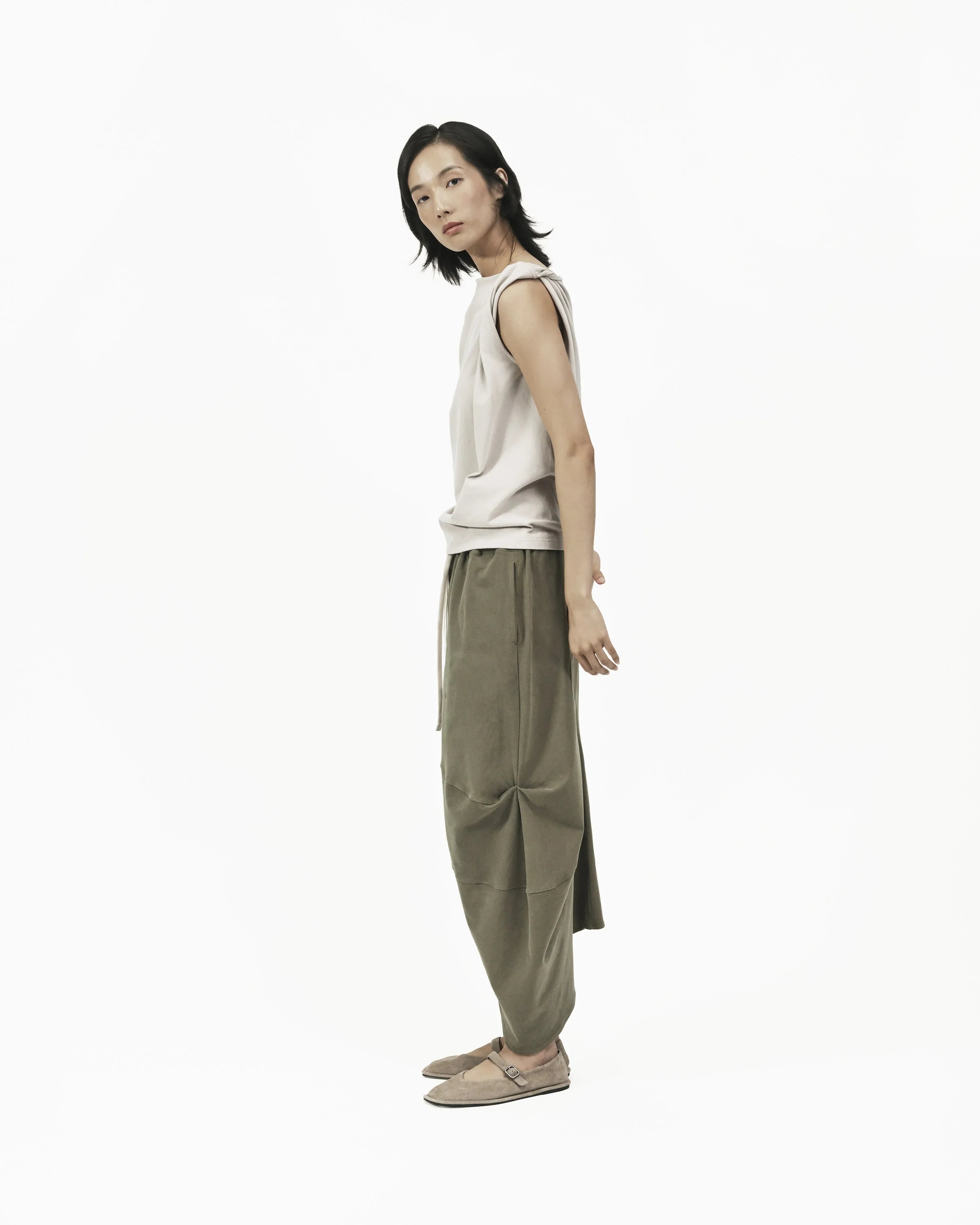 GRAYE | Twisted Knit Top - Mushroom