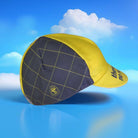 A DESIGN BY TAKACHYA | Cycling Cap - Googly Eyes Checkered Yellow