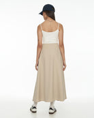 DRESSINGPAULA | Structured Twill Pleated Midi Skirt