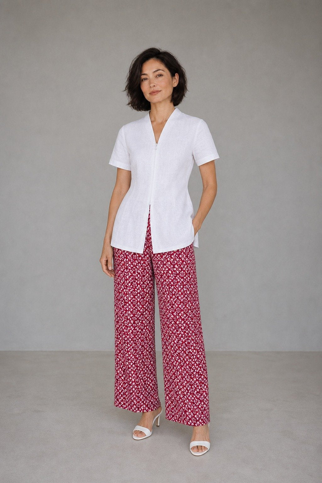 ANS.EIN | WHITE Kebaya Peplum Top
