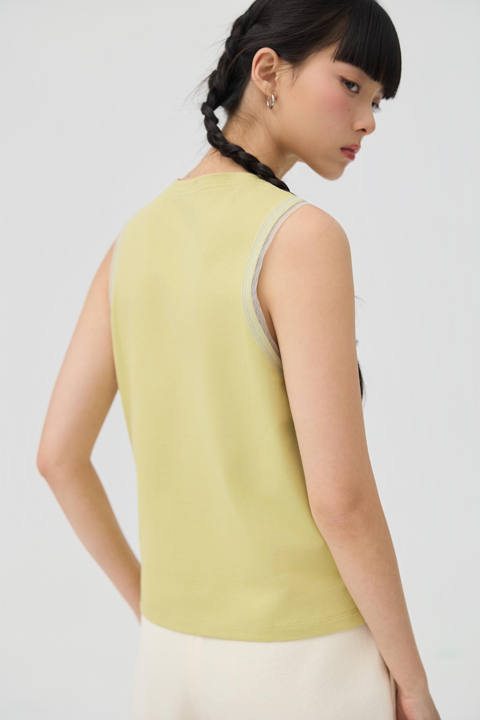 3EIGHTH | Kumo Muscle Tank | Matcha Green