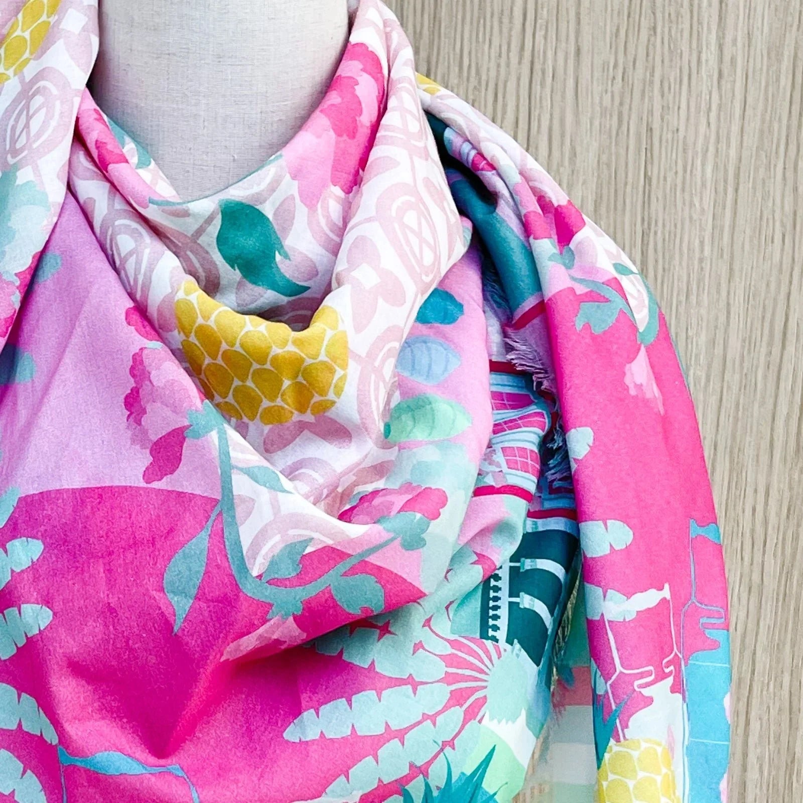 BINARY STYLE | Peranakan Manis 115x115cm Square Scarf