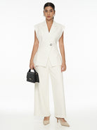 DRESSINGPAULA | Striped Tailored Waistcoat