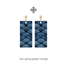 THE ANTECEDENT STORE | Fan Earrings In Blue
