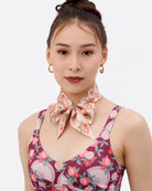 STUDIO QILING | Golden Peaches Pink Silk Bandeau 100