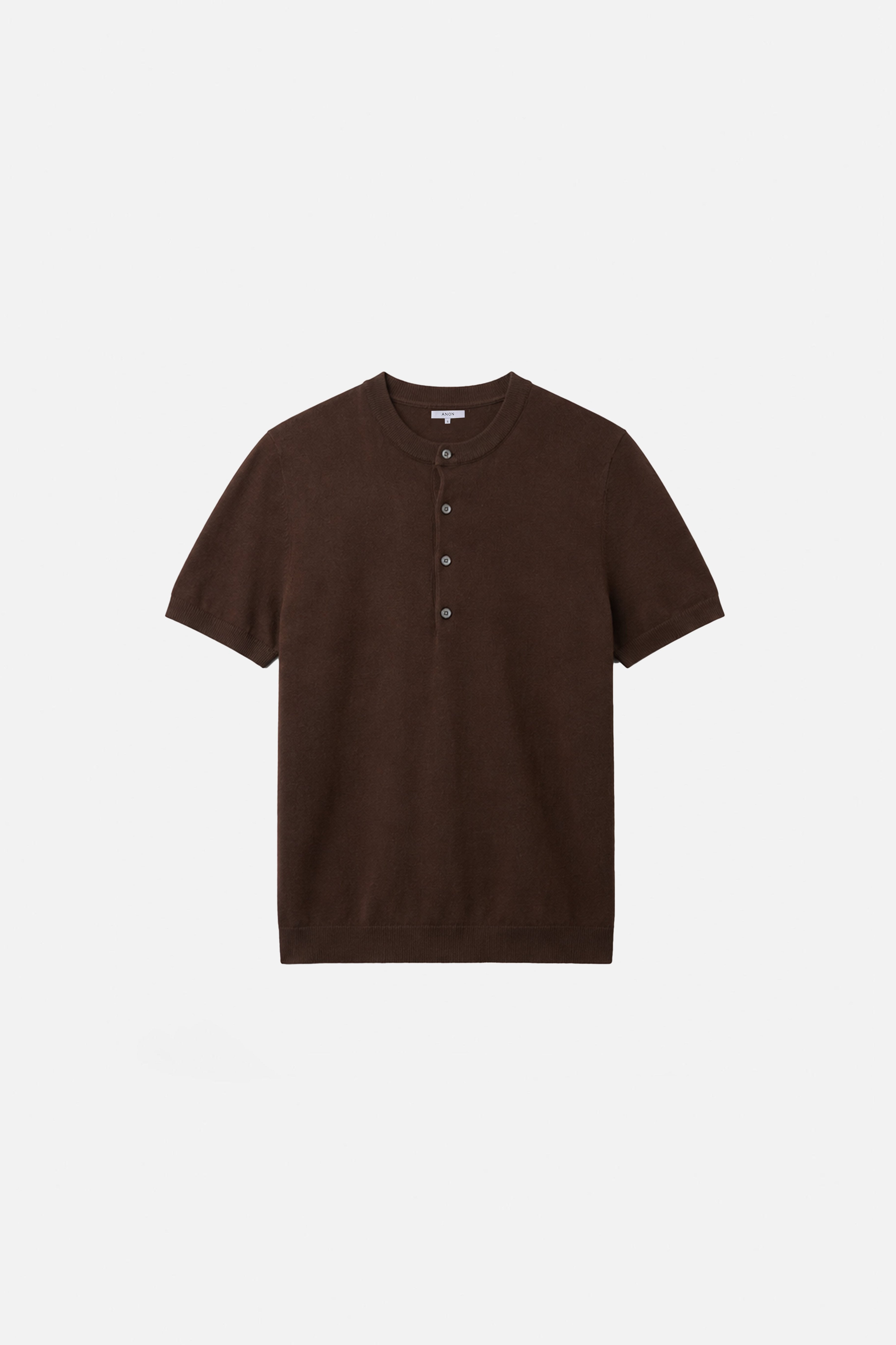 HOUSE OF HOUSE OF ANON PTE. LTD. | Sven Henley Knit Short Sleeve Top