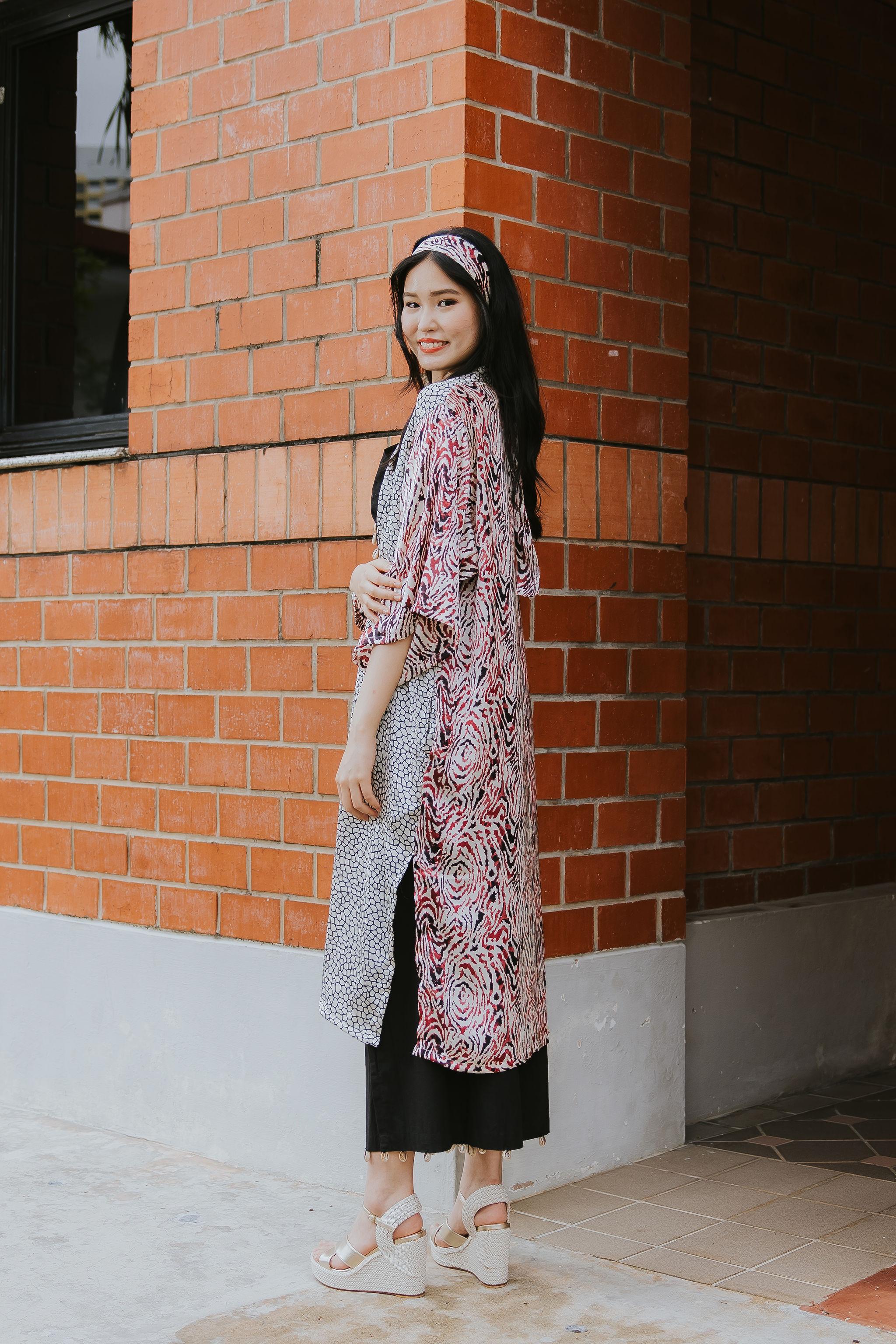 RAJA RANI | Modal Silk Long Kimono