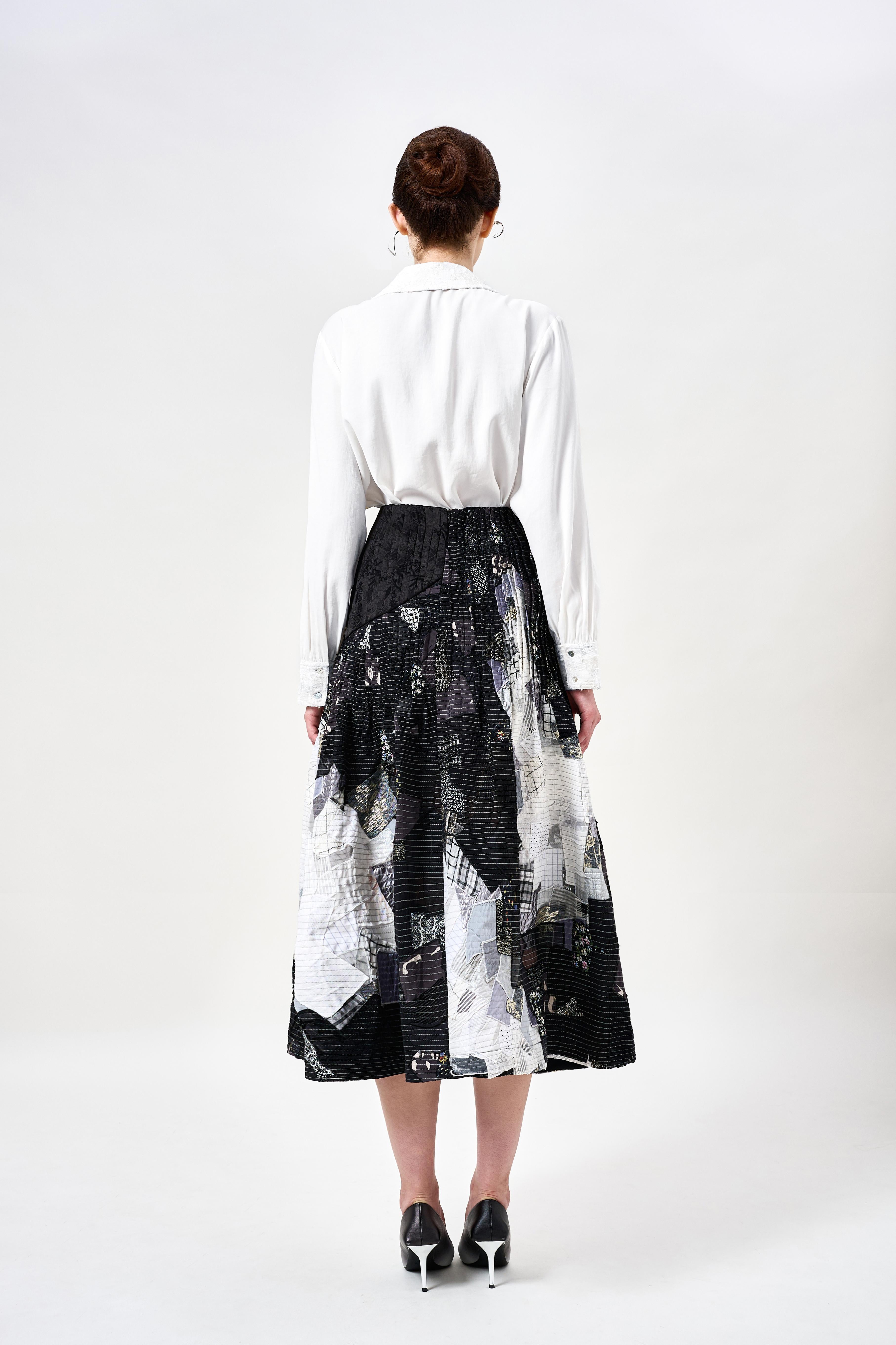 KHAAR | March Flower Midi Skirt