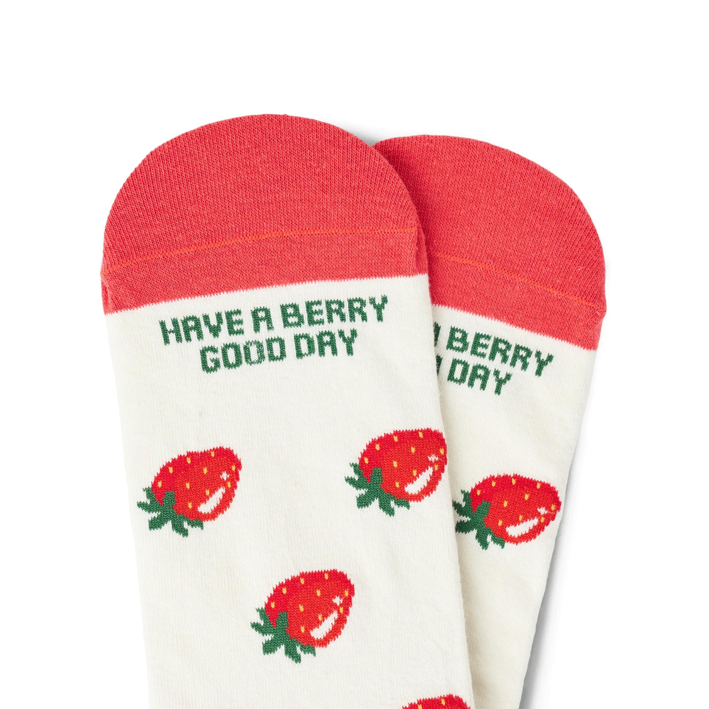 TALKING TOES | Strawberry Time Sock
