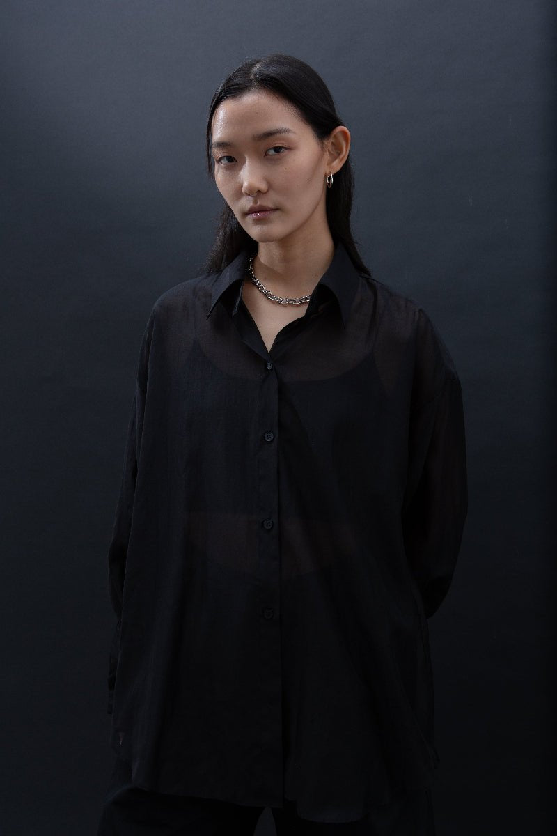 SAERO COLLECTIVE | Malgeun Tencel Shirt | Black