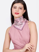 STUDIO QILING | Zebra Lilac Spring Double Side Silk Scarf 65