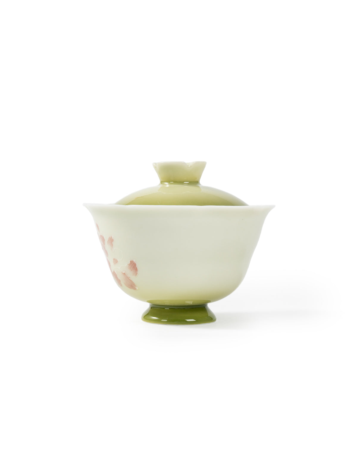CRAFILAB | Lotus & Tall Foot Floral Lid Bowl
