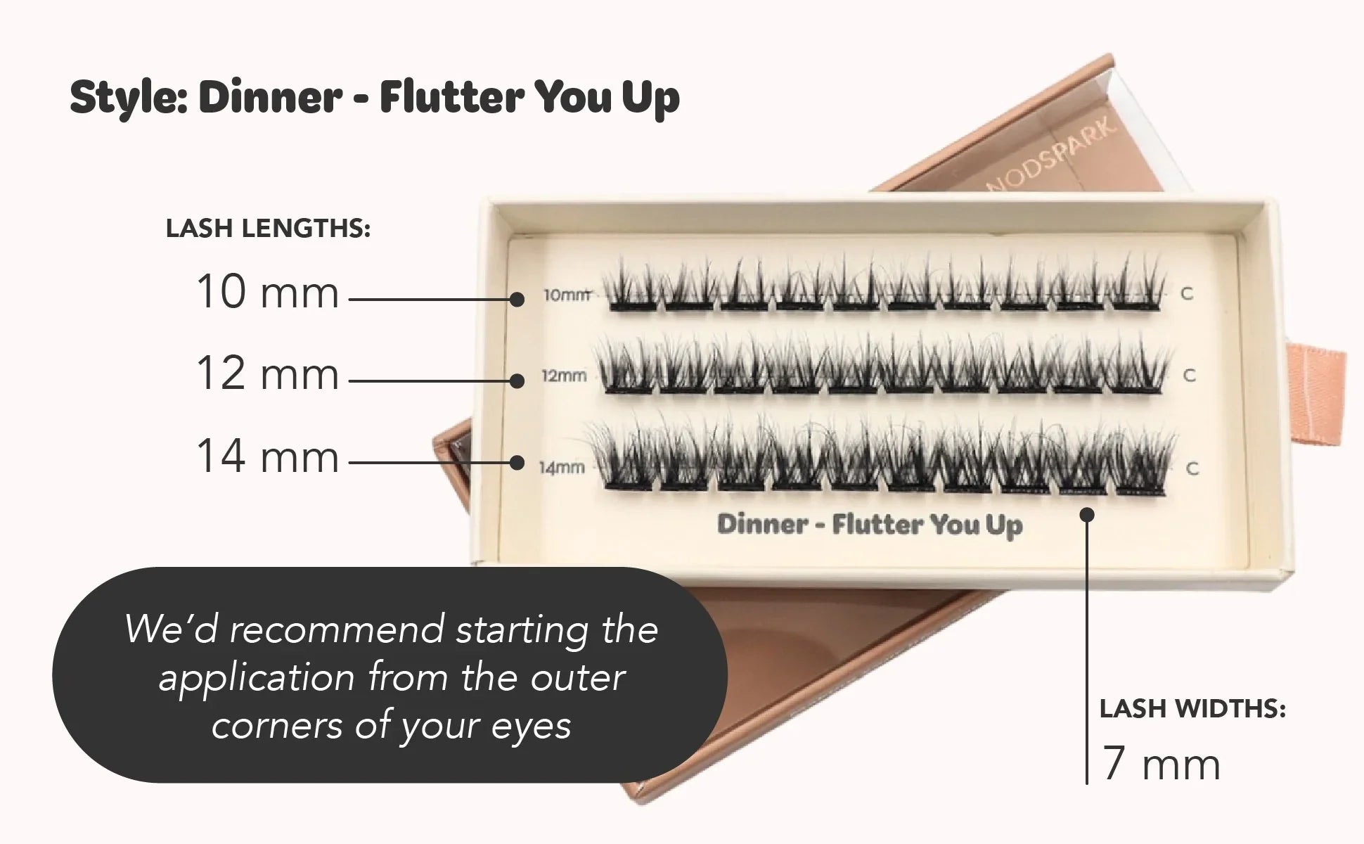 NODSPARK | Dinner Flutter You Up Lazy Lashes