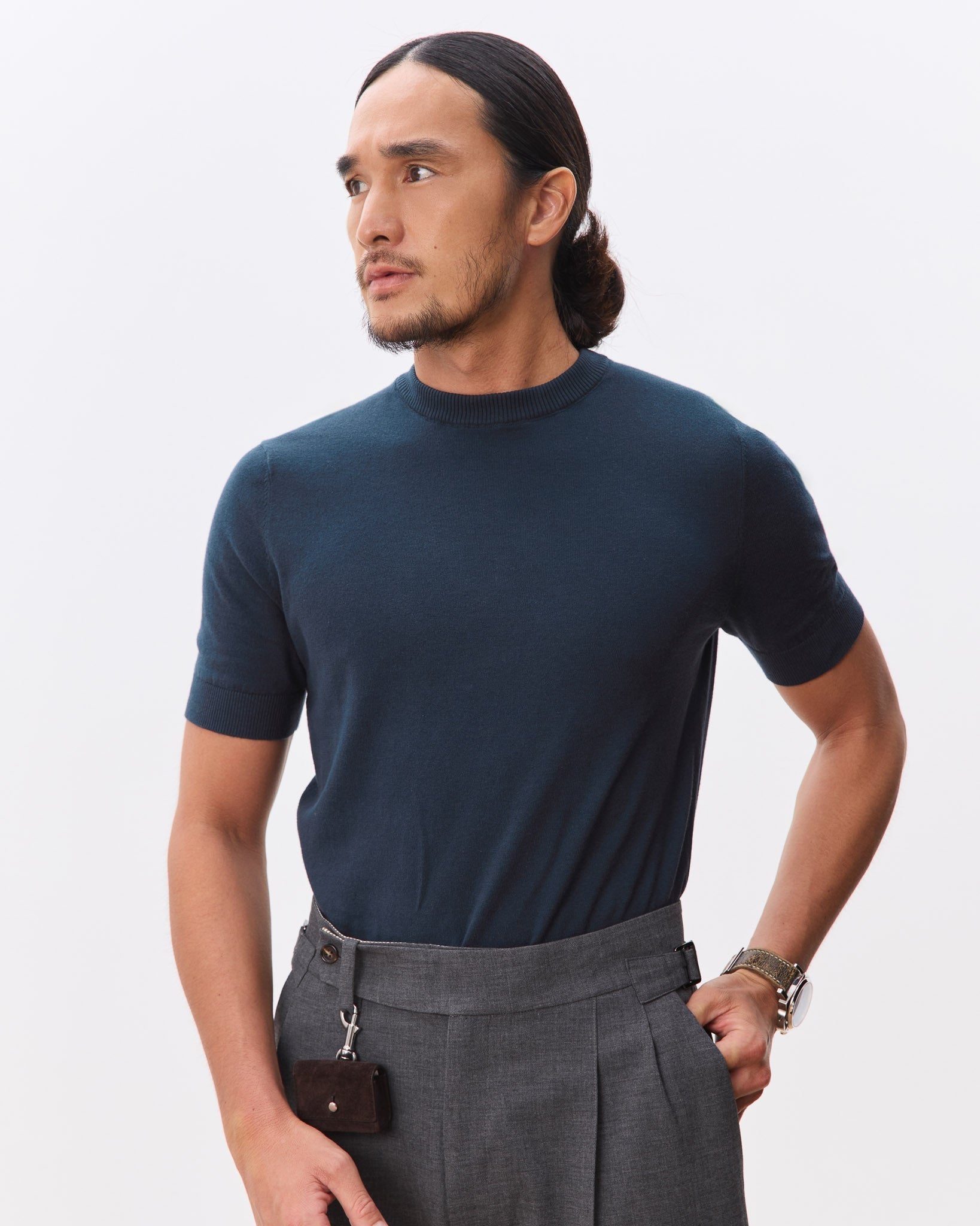 HOUSE OF HOUSE OF ANON PTE. LTD | Otto Mock Neck Knit Top - 100% Cotton