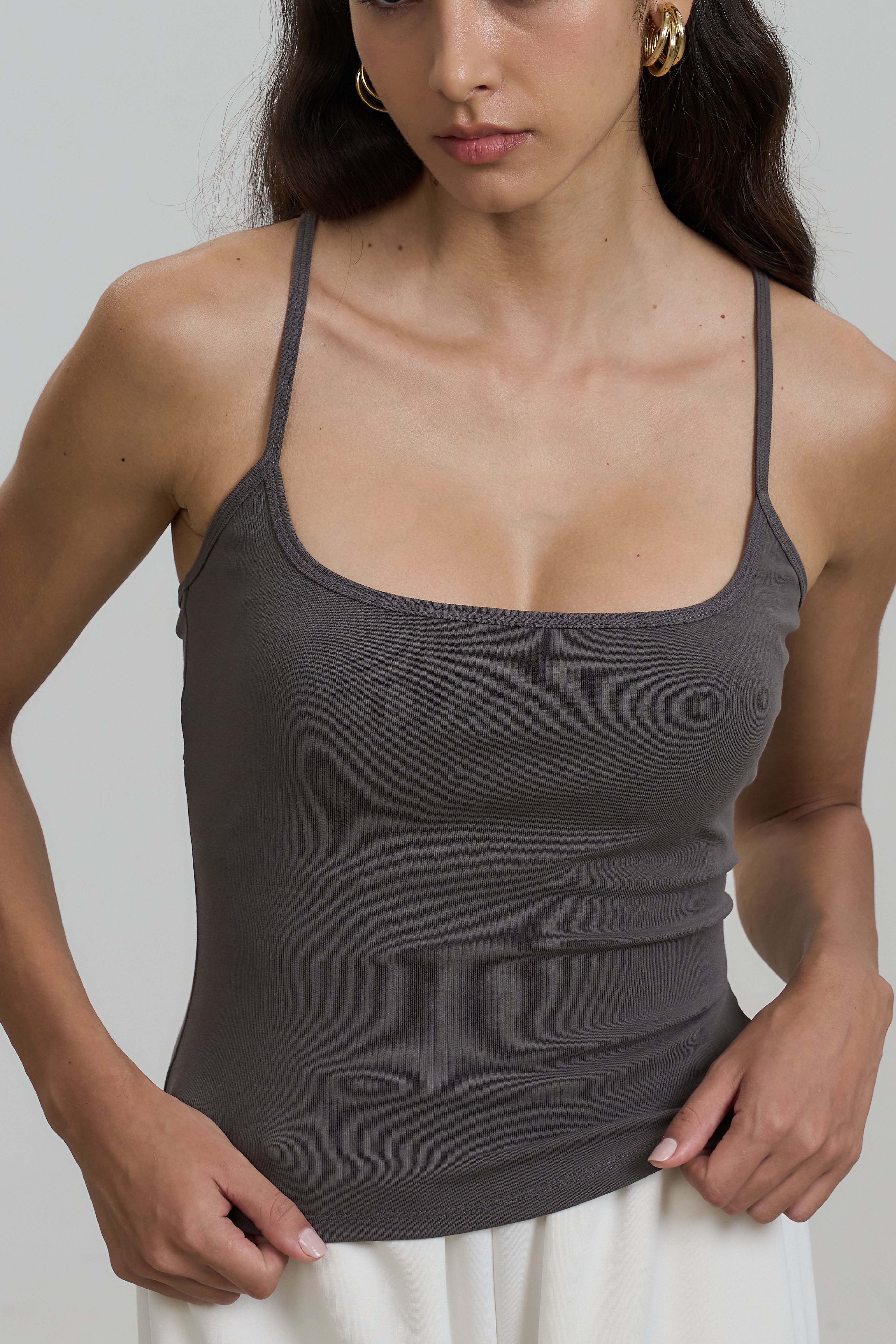 EMVY | Liv Padded Top - Ash Grey