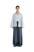 LAYERPLAN | Vinn Front Tie Line Jacket - Stripe