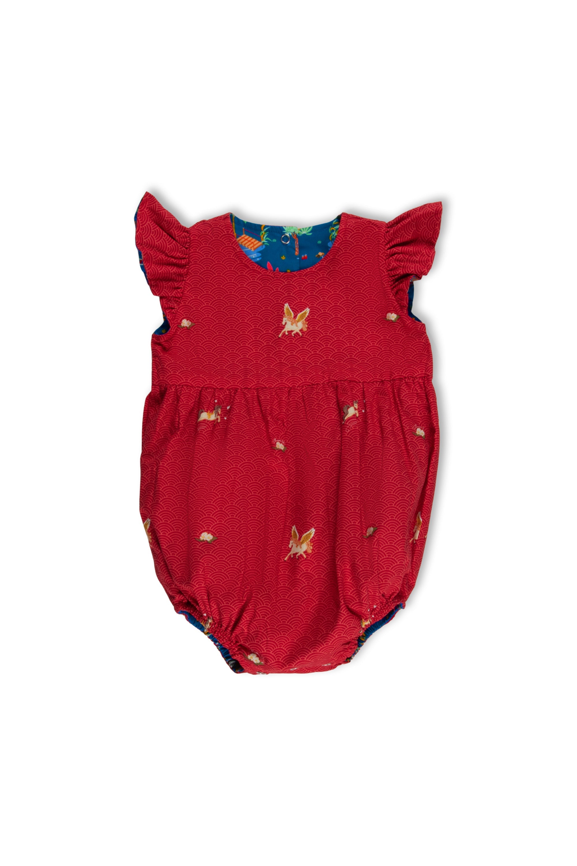 MAISON Q | Vivacious Miss Pony Reversible Girl Onesie