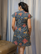 NIMBU | Jade Blue Women Cheongsam Dress