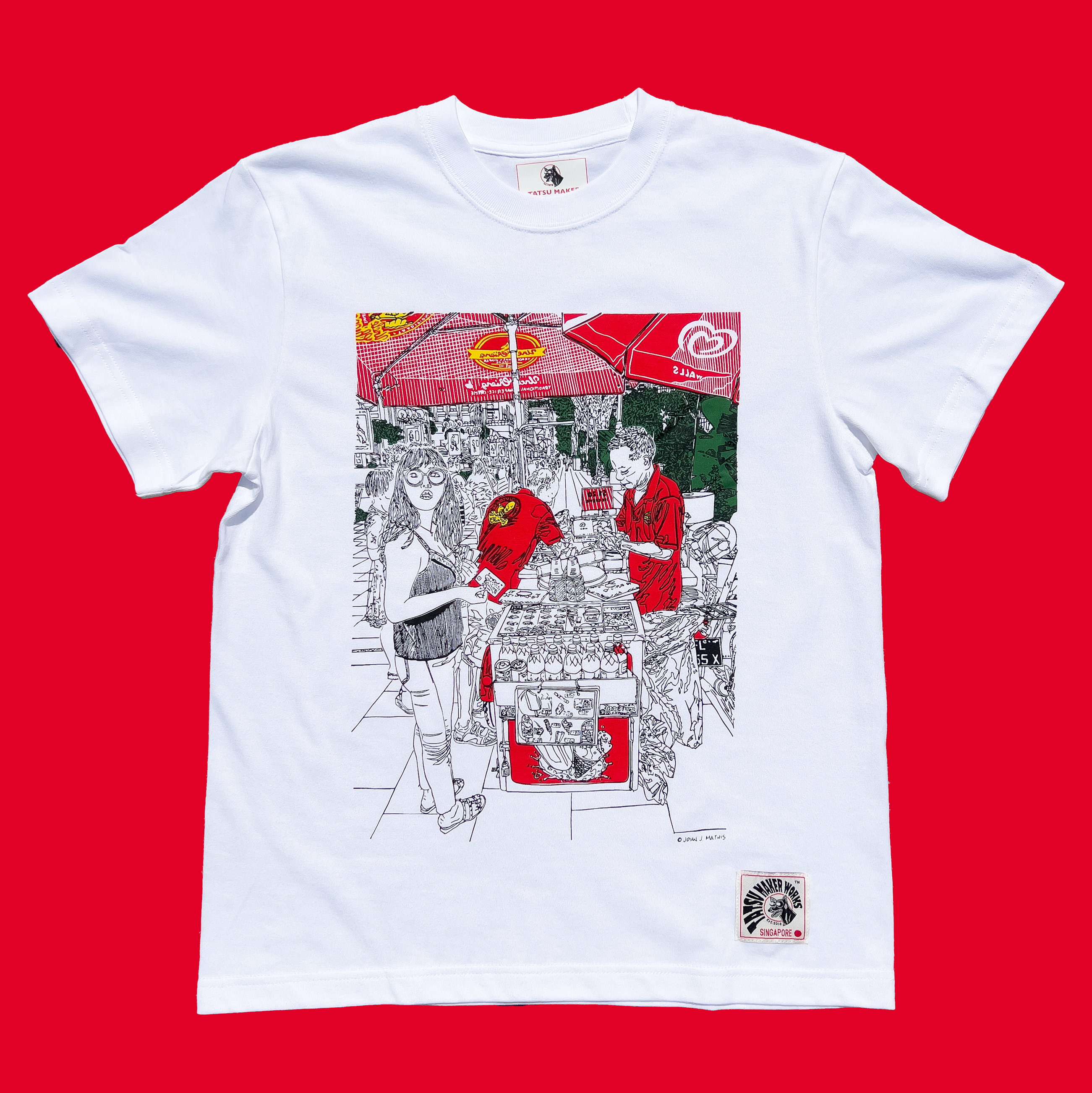 TATSU MAKER WORKS | Uncle Chieng Traditional & Wafer Ice-Crème T-Shirt