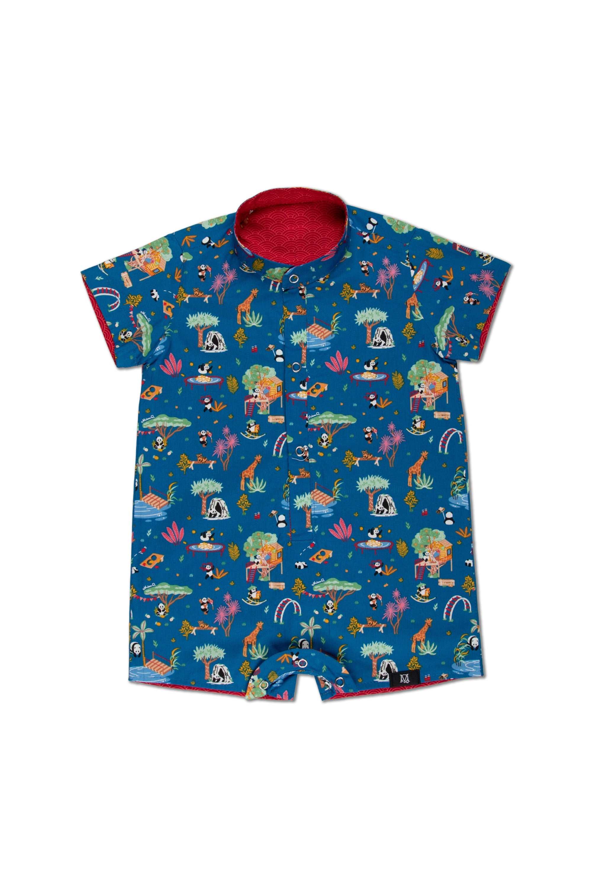 MAISON Q | Vivacious Miss Pony Reversible Boy Onesie
