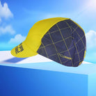 A DESIGN BY TAKACHYA | Cycling Cap - Googly Eyes Checkered Yellow
