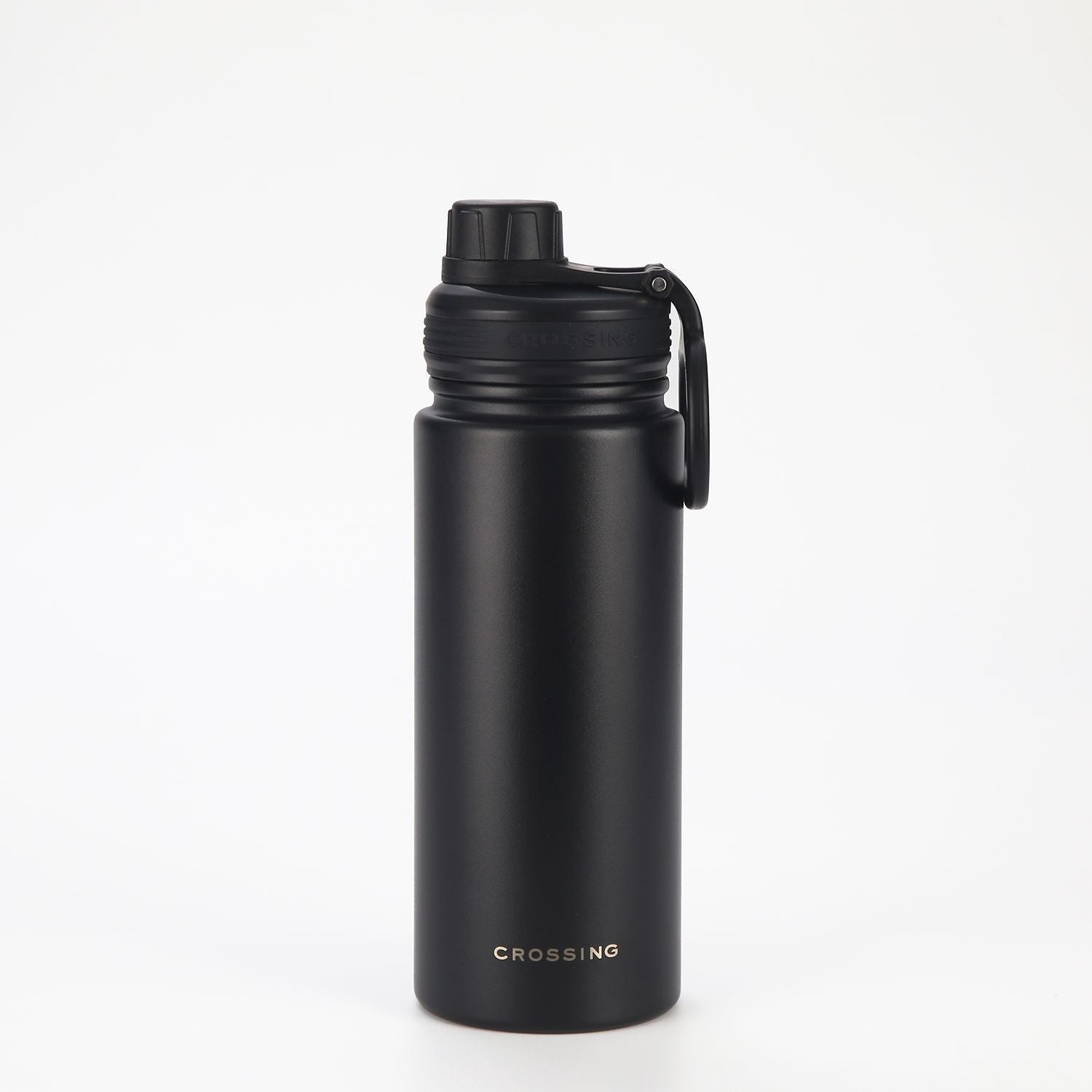 CROSSING | 600ml Urban Ceramic S/S Insulated Screw Cap Sports Bottle With Handle