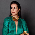 BOHEME BY VERO | FLORA BIG NECKLACE (BLACK ONYX)