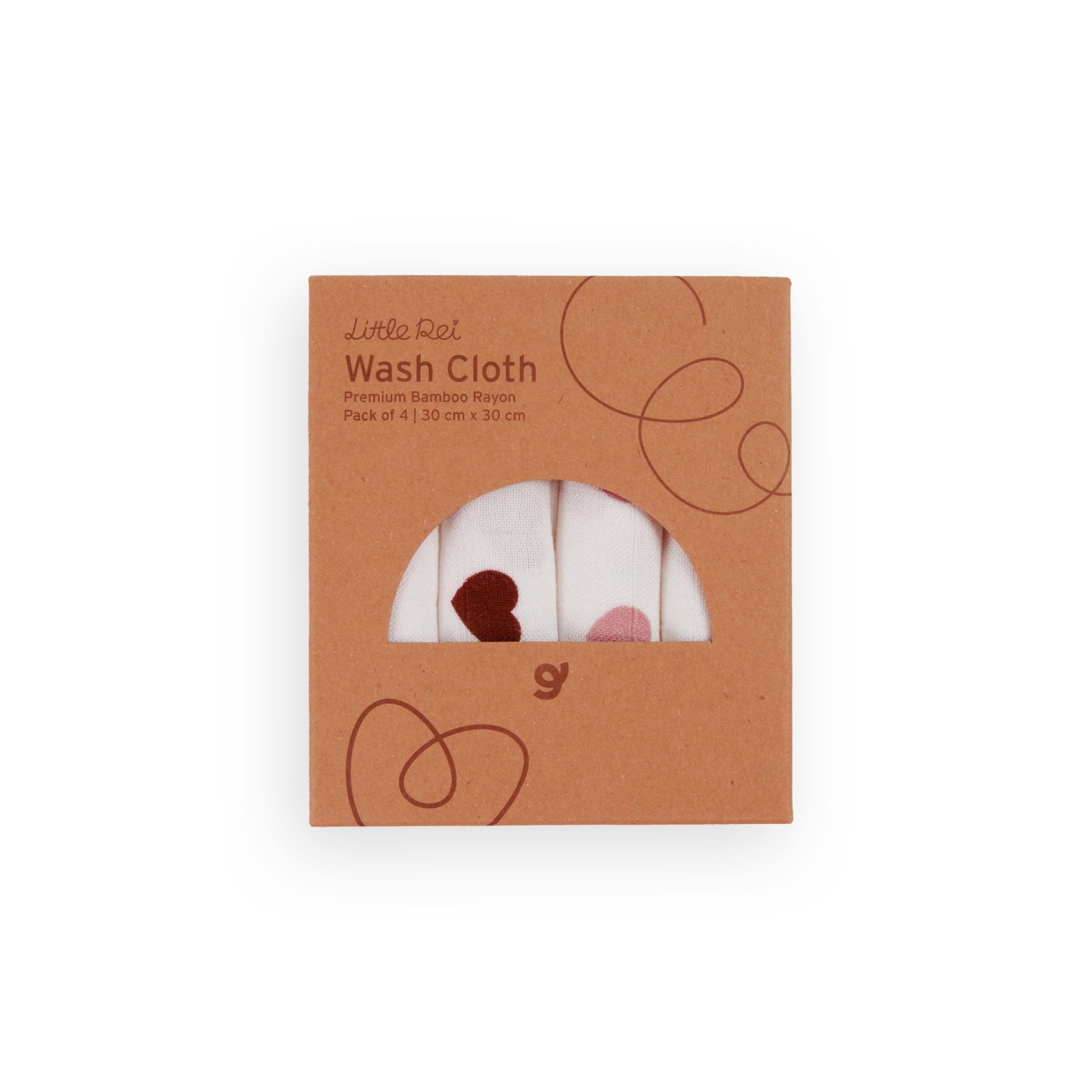 LITTLE REI | LRE Bamboo Wash Cloth 4pc