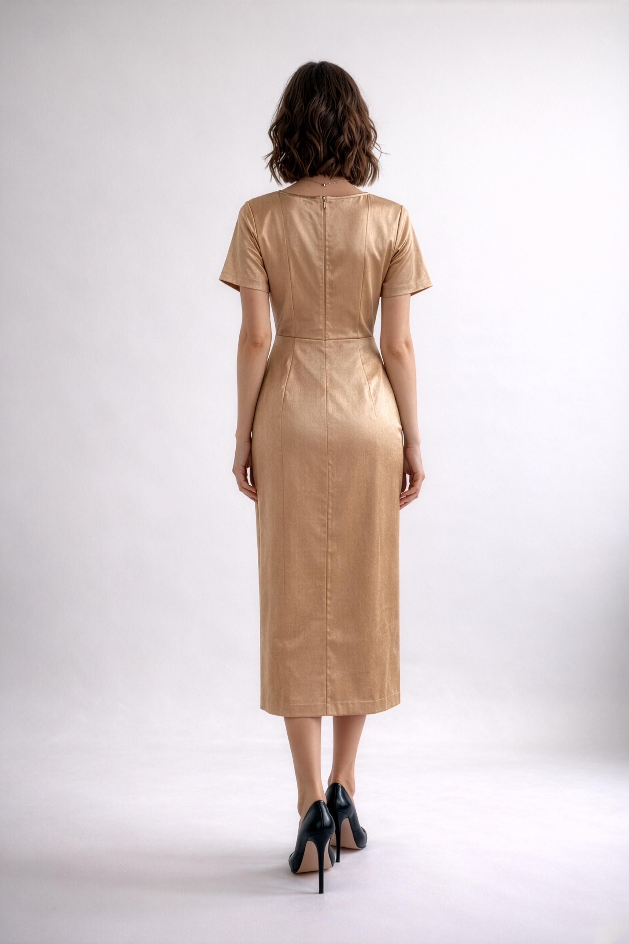 WOLF & BYRD | Golden Current Dress