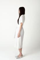 SAERO COLLECTIVE | Wrapline Dress | White