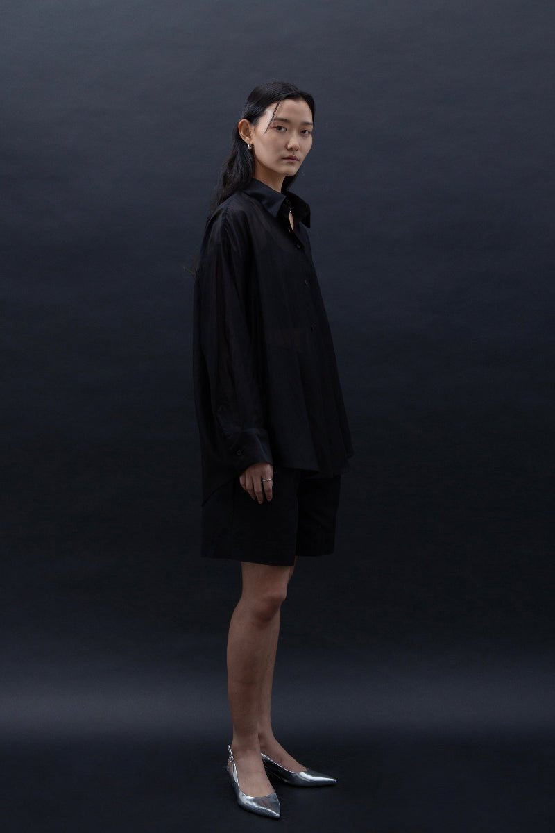 SAERO COLLECTIVE | Malgeun Tencel Shirt | Black