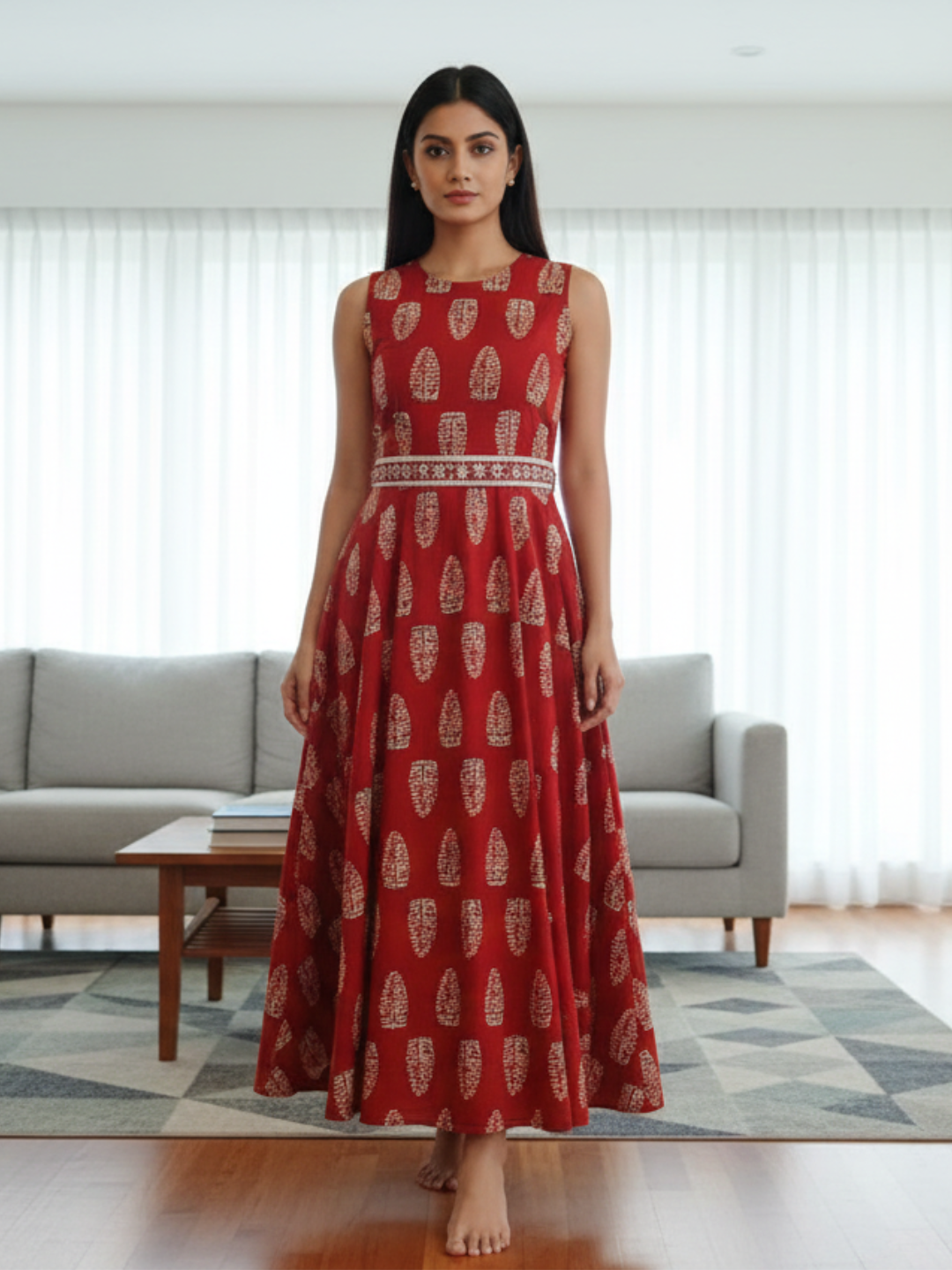 NIMBU | Elena Women's Flowy Dress With Belt