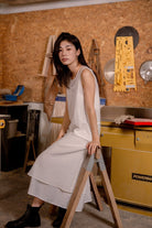SAERO COLLECTIVE | Mok Textured Dress | White