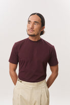 HOUSE OF ANON | Arlo Mock Neck Tee, Jersey