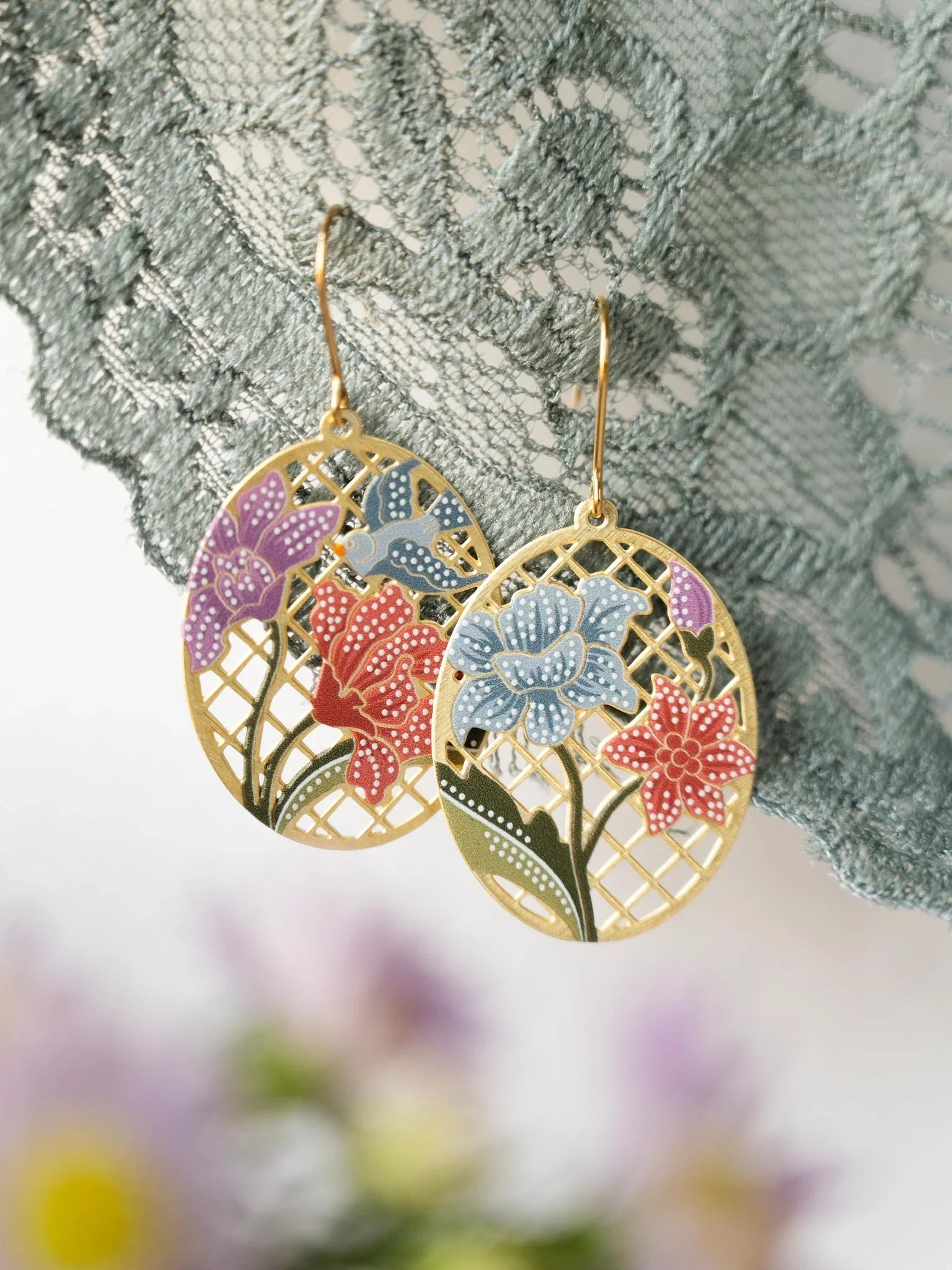 EMBRACE JEWELLERY | Peranakan Hook Earrings