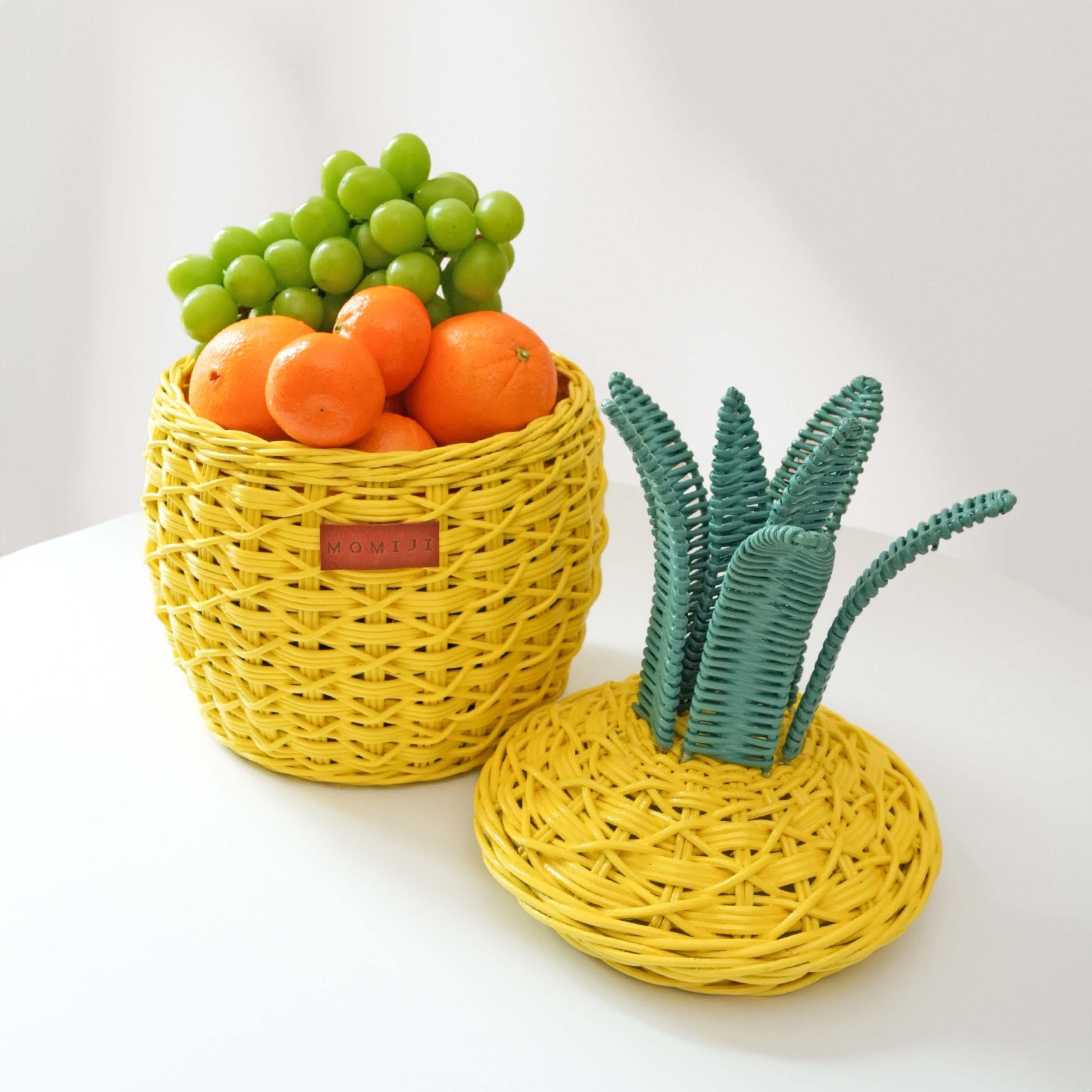 MOMIJI | Pineapple Basket - Small Yellow