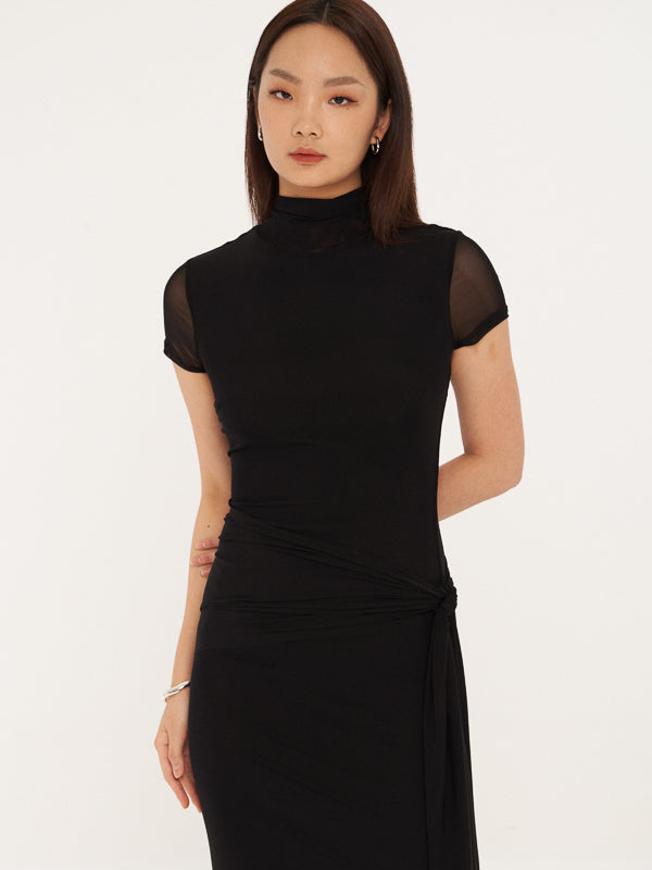 DRESSINGPAULA | Bodycon Mesh Maxi Dress