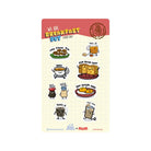 NOM | NOM x BearlyCaffeinated Breakfast Set And Kueh Sticker Sheet