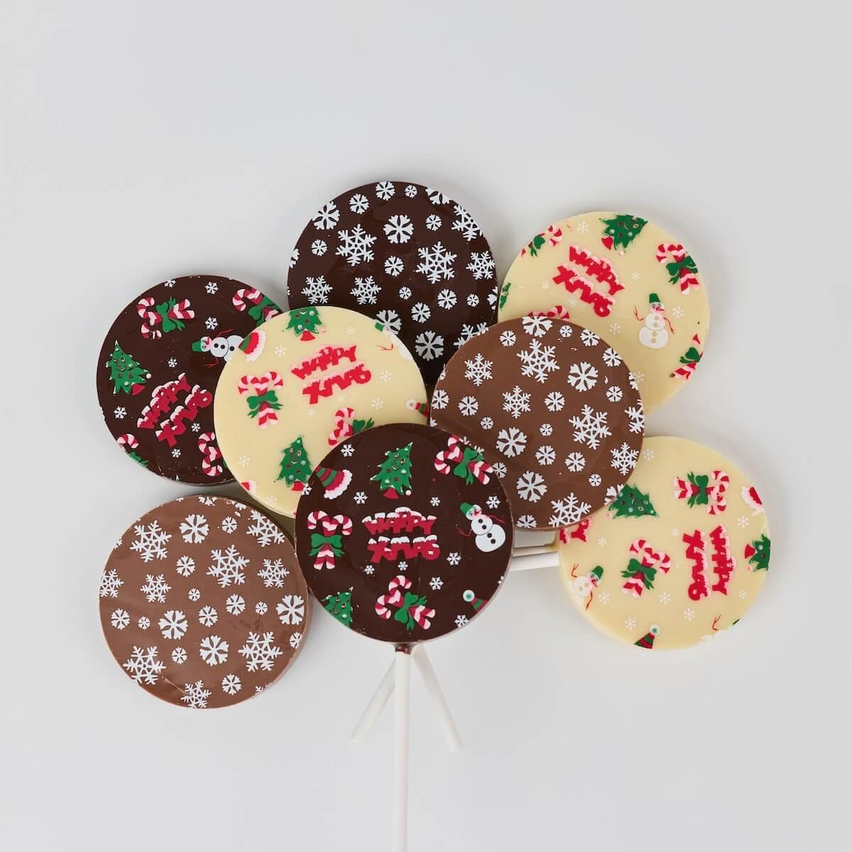 ANJALICHOCOLAT | Christmas Chocolate Lollipop: White Chocolate