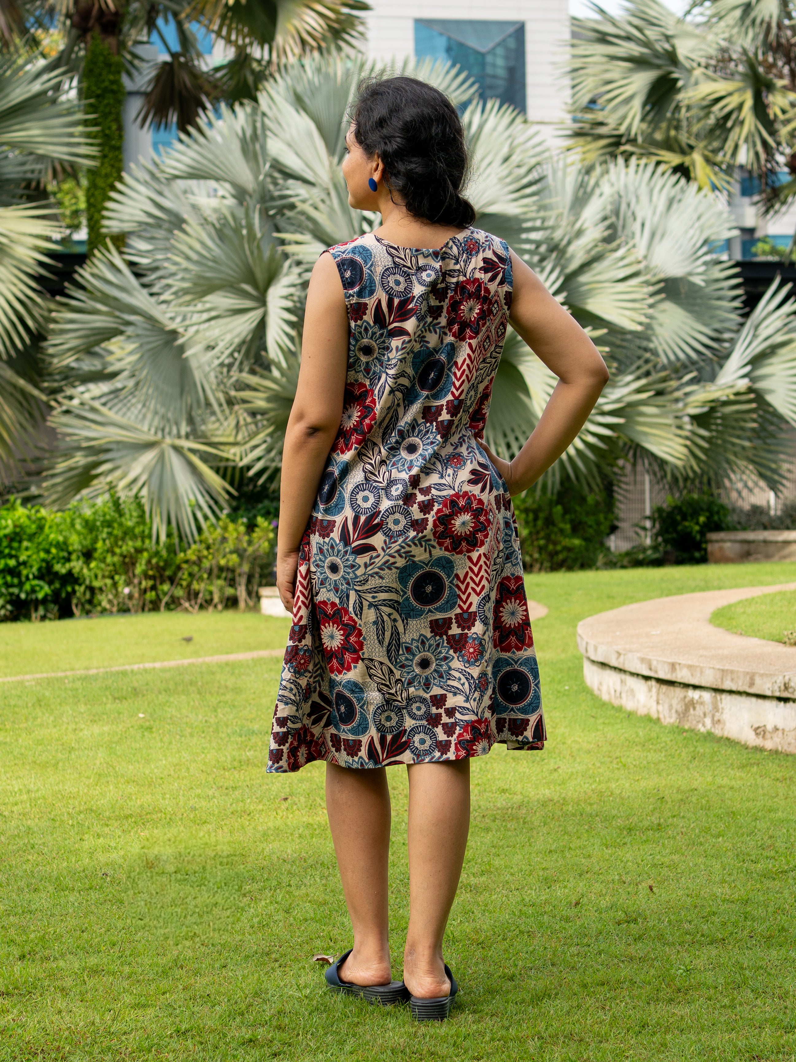 NIMBU | Cambodia Women's A Line Dress with Pockets