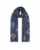QUEENMARK | AN Patola Ikat Print Cosmic Navy