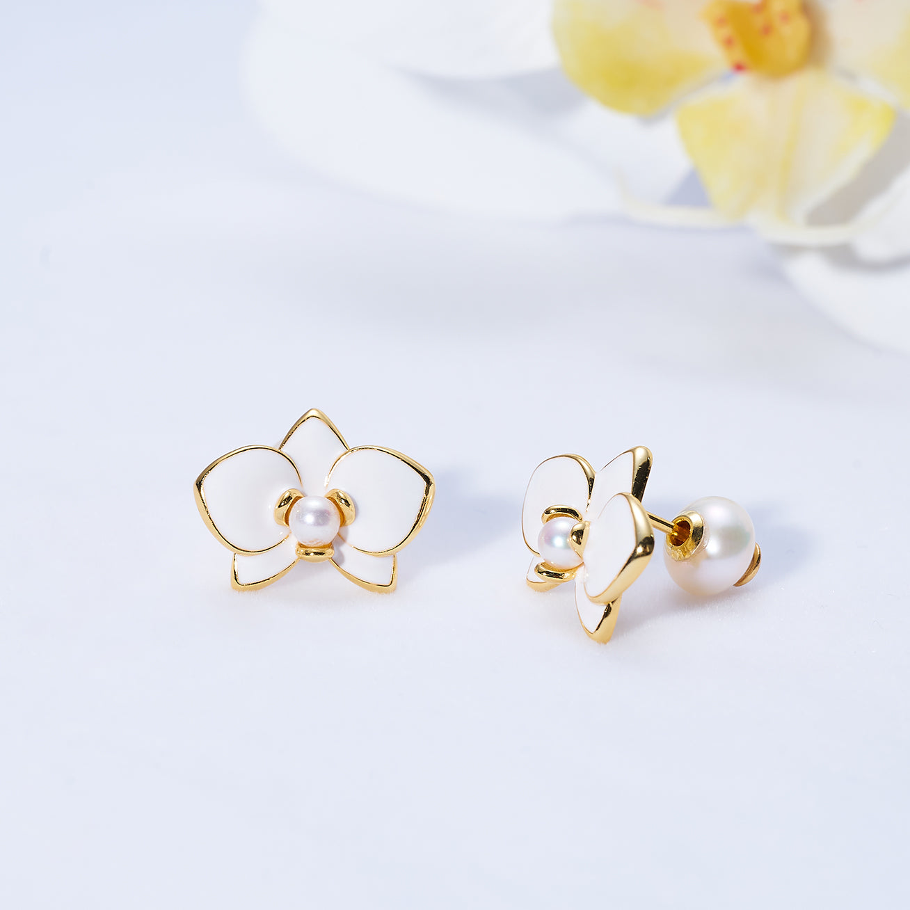PEARLY LUSTRE | Top Grade Freshwater Pearl Earrings WE00788 | ORCHID