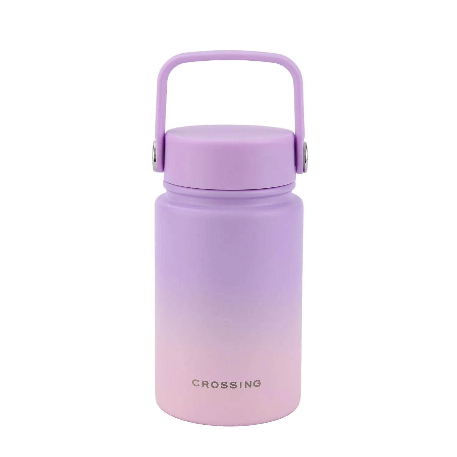 CROSSING | 400ml Urban Ceramic S/S Insulated Flat Cap Bottle With Handle