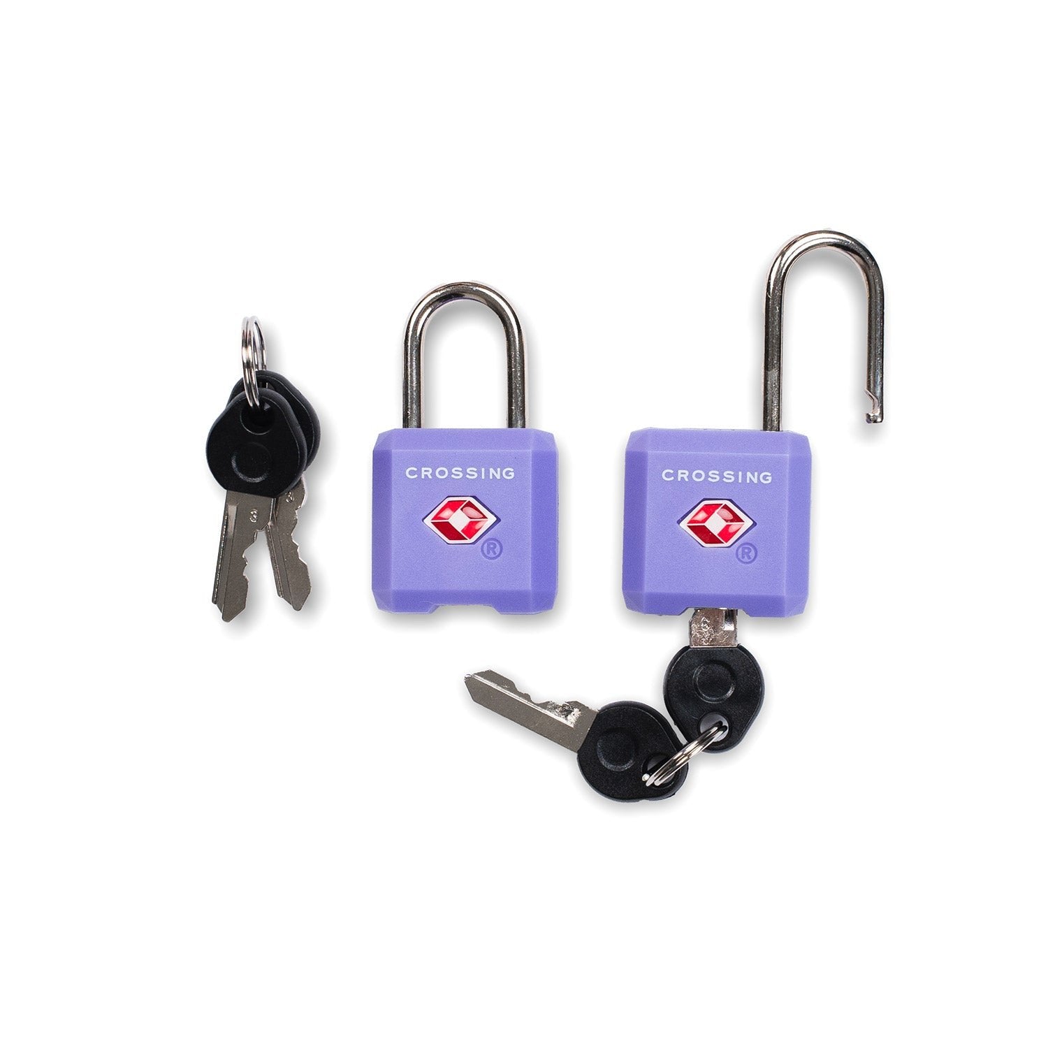 CROSSING | Ultra Light TSA Travel Lock With Keys Twin Pack