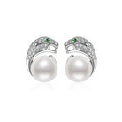 PEARLY LUSTRE | Leopard Freshwater Pearl Earrings WE00084 | SAFARI