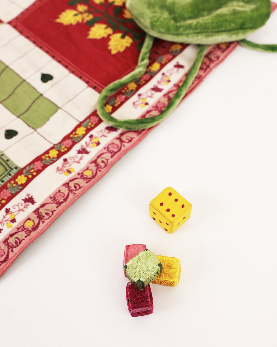 TABLE MANNERS | Dicey in the Garden Ludo Set (Made to Order)