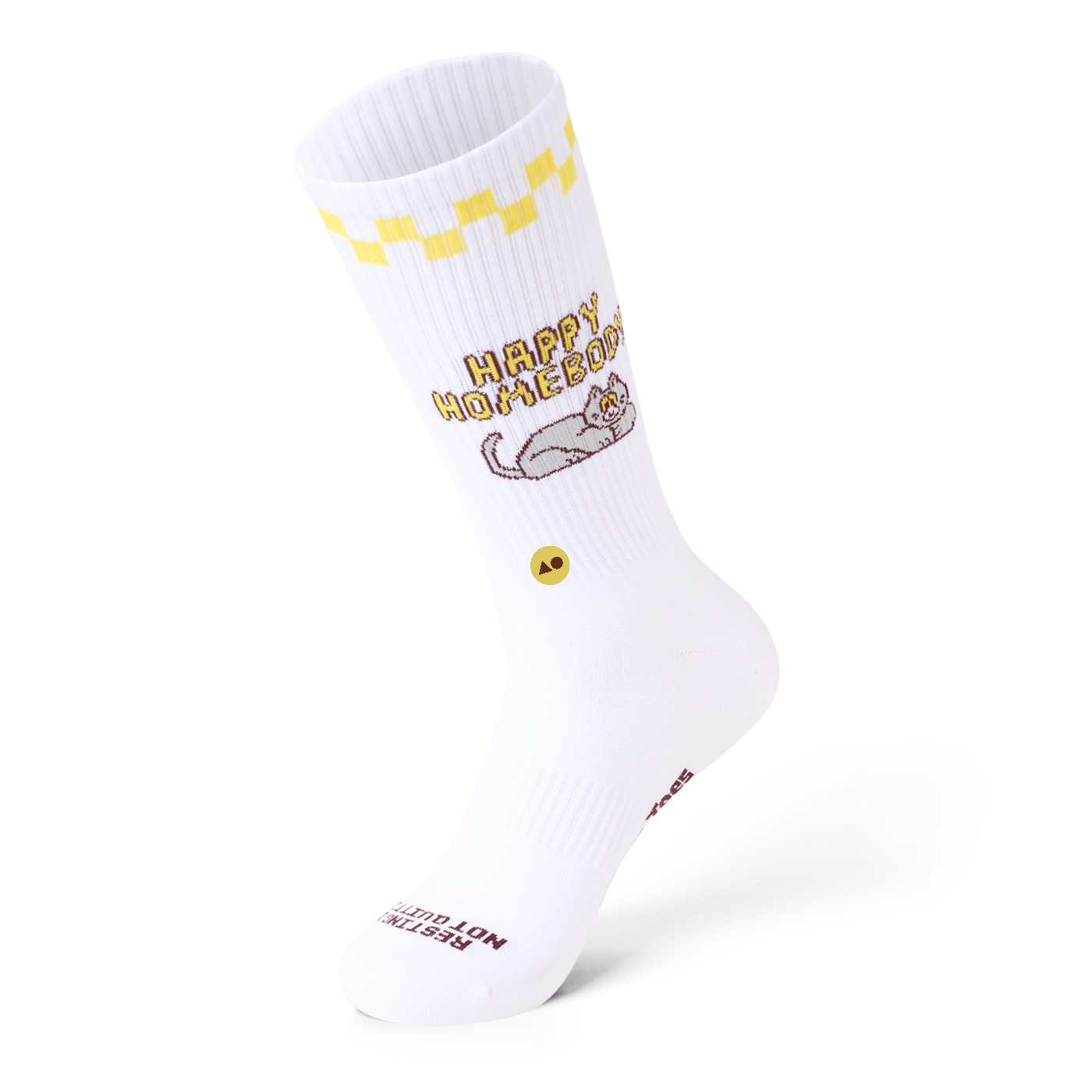 TALKING TOES | Happy Homebody Ribbed Crew Sock